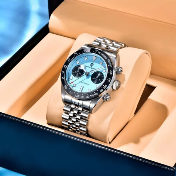 Pagani Design PD-1813 Safir 40mm Japan TMI VK34 Quartz Erkek Kol Saati